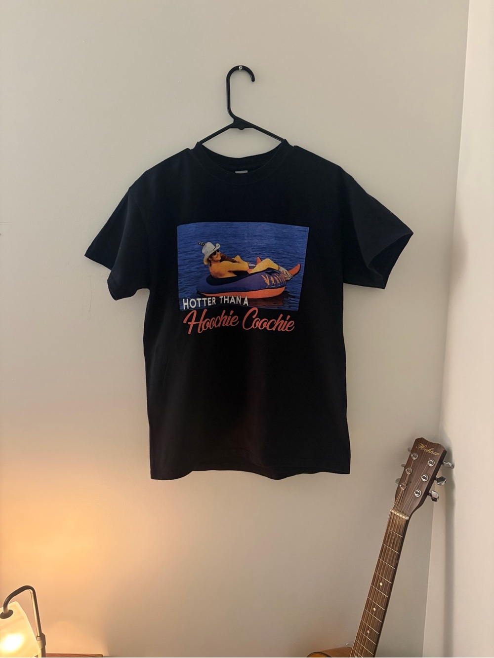Black Graphic Tee “Hotter than A Hoochie Coochie”